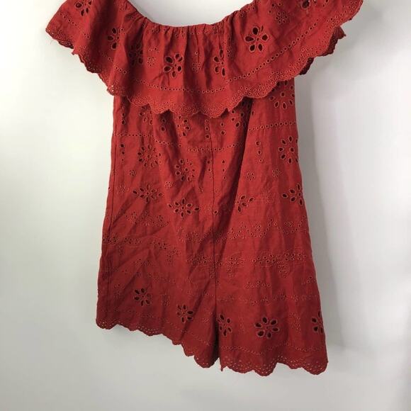 Zara Embroidered Perforated Jumpsuit - Picture 2 of 8